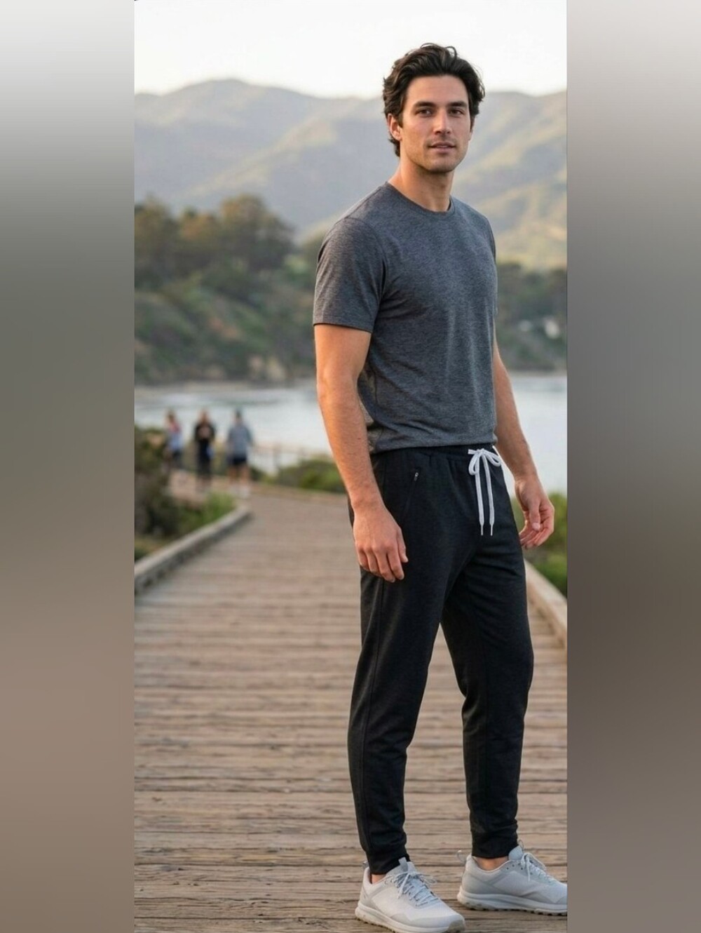 Vuori Men's Ponto Performance Jogger - Black Heather -Med #67